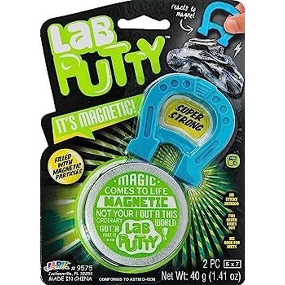 JA-RU Magnet Lab Putty Magnetic Putty (2 Slime Putties), toy - Picture 2 of 7